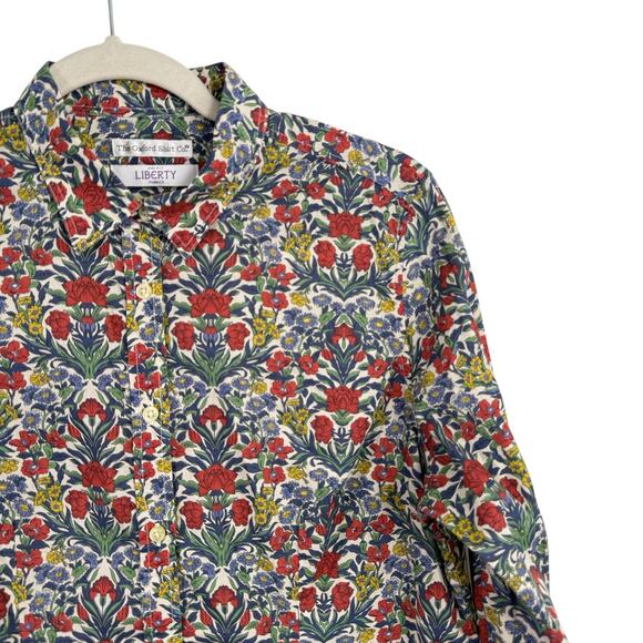 The Oxford Shirt Co Liberty Fabric Floral Button Front Shirt Womens UK 14 US 10 - Picture 2 of 5